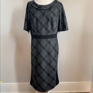 NWOT WHBM Black Plaid Dress